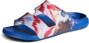 REEF Oasis Double Up Men's Waterproof Slide Sandal, Soft and Supportive Molded Footbed