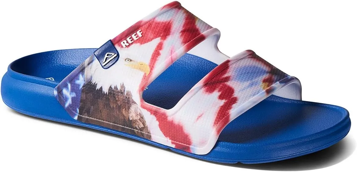 REEF Oasis Double Up Men's Waterproof Slide Sandal, Soft and Supportive Molded Footbed