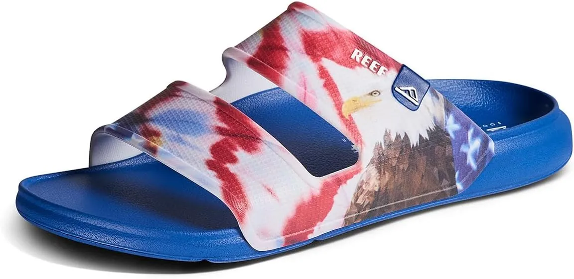REEF Oasis Double Up Men's Waterproof Slide Sandal, Soft and Supportive Molded Footbed