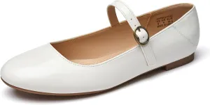 Rekayla Mary Jane Flats Shoes Women Dressy Comfortable Round Toe Slip on Ballet Flat