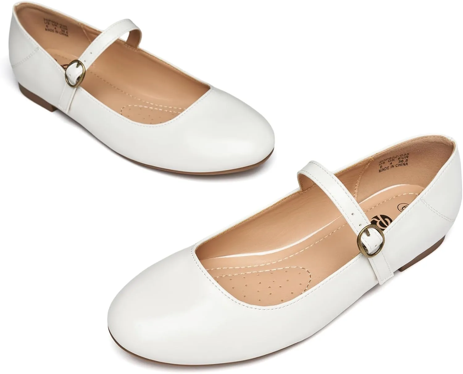 Rekayla Mary Jane Flats Shoes Women Dressy Comfortable Round Toe Slip on Ballet Flat