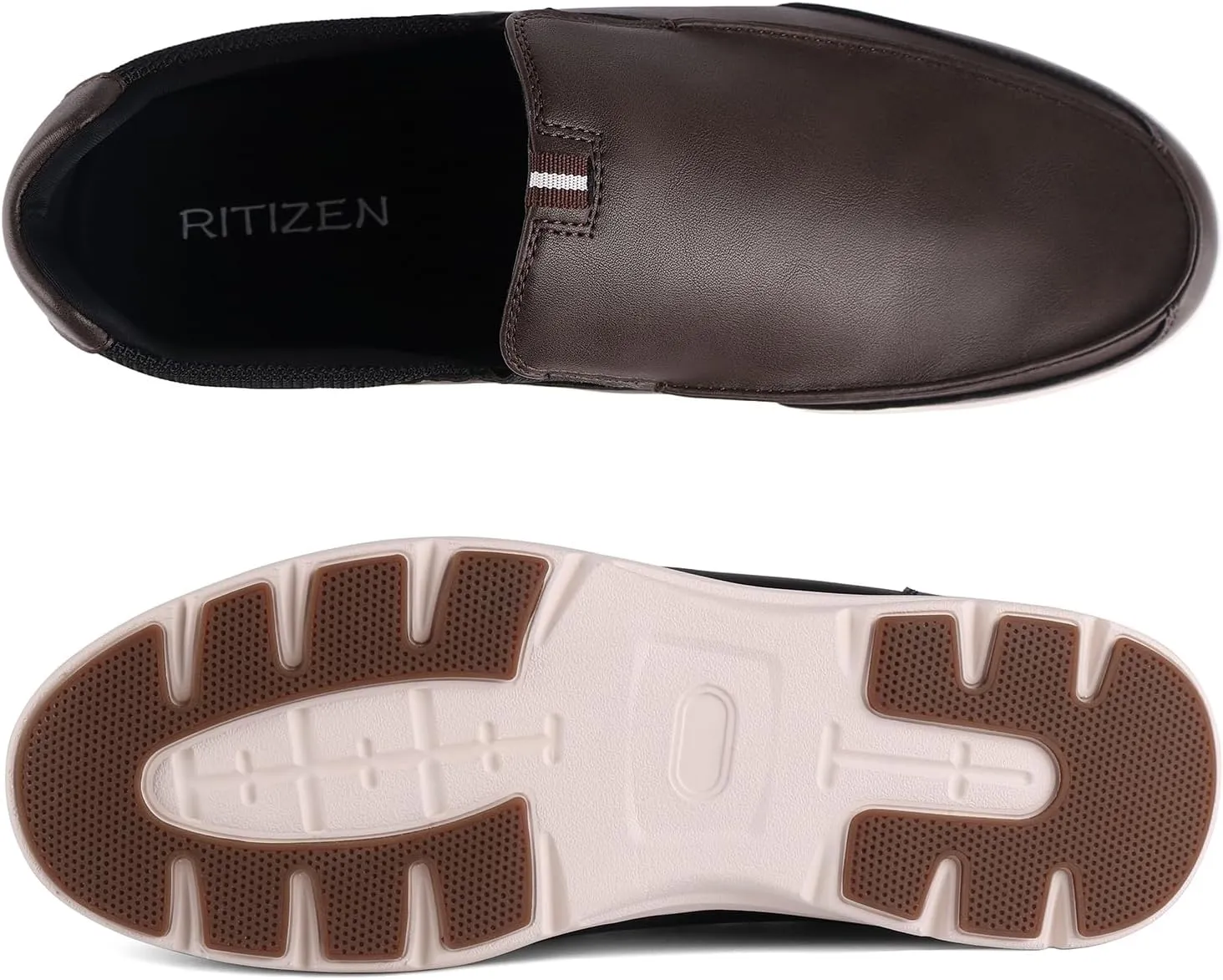 RITIZEN Men's Casual Slip-on Loafers Stretch Shoes | Men's Slip On Shoes | Comfortable & Light-Weight | for Men