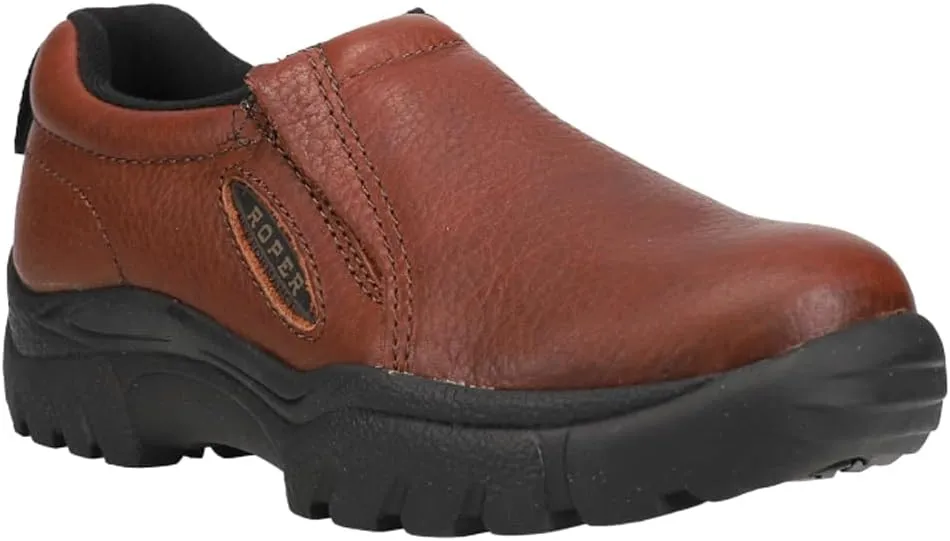 ROPER Mens Performance Slip On Work Safety Shoes Casual - Brown