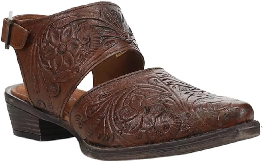 ROPER Women's Dianna Tooled Snip Toe Mule Western Boot