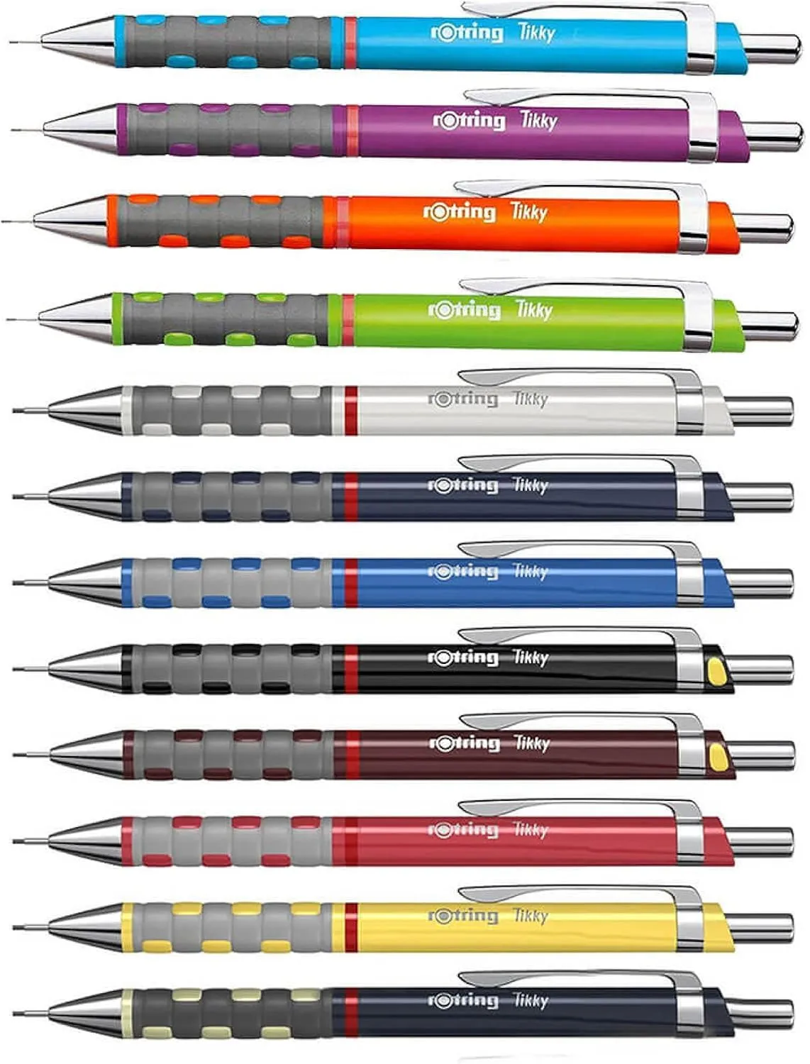 rOtring Tikky Mechanical Pencil, 0.35 mm Grip, 12-pack, (S0770490)