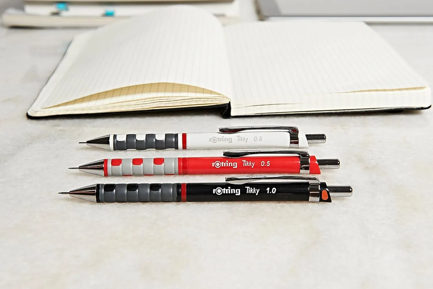 rOtring Tikky Mechanical Pencil, 0.35 mm Grip, 12-pack, (S0770490)