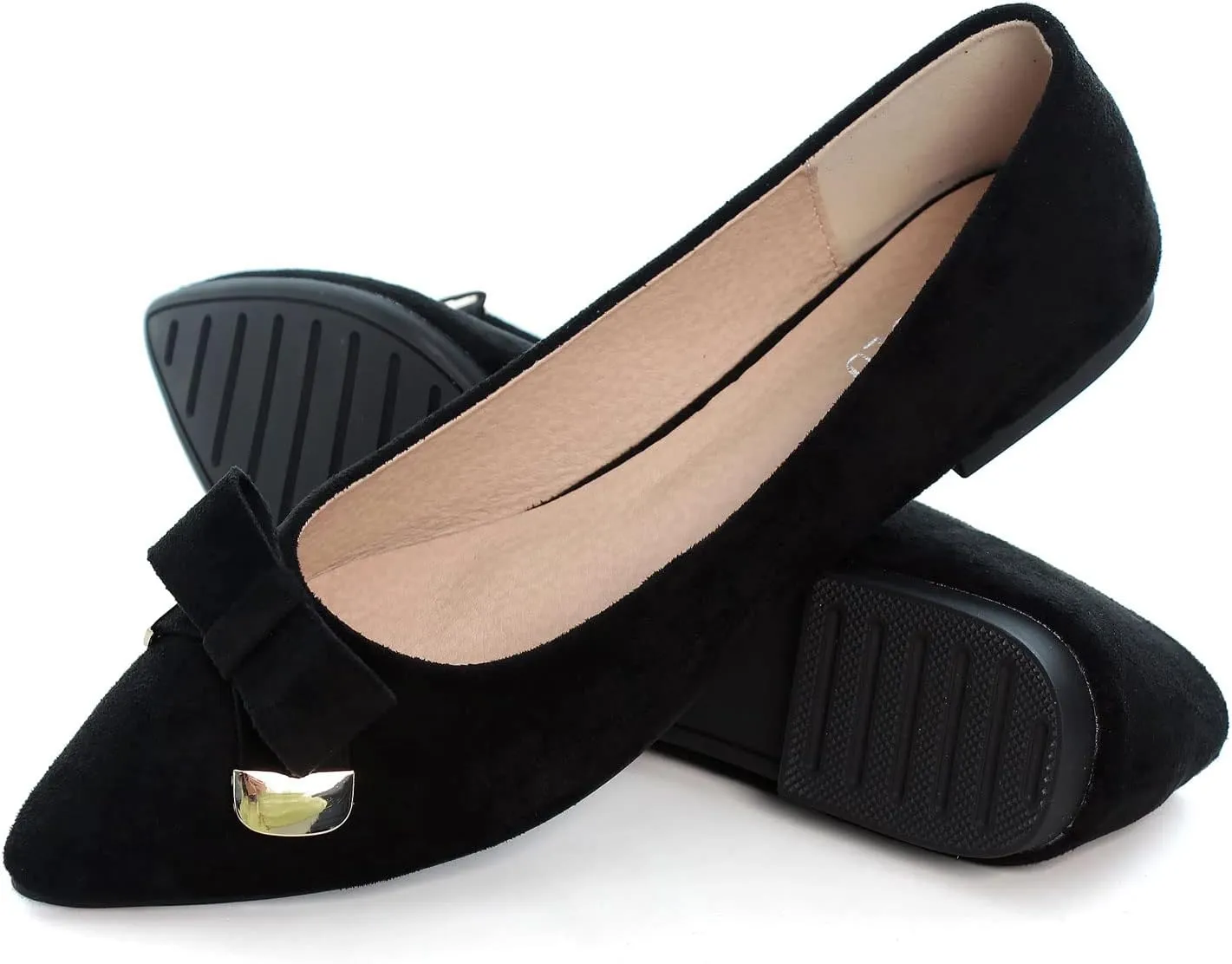 SAILING LU Ballet Flats for Women Dressy Flat Shoes Pointed Toe Bowknot Slip on Flats Shoes Women Loafers Shoes