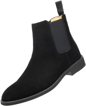 Santimon Leather Chelsea Boots for Men - Mens Slip On Dress Boots Casual Ankle Boots