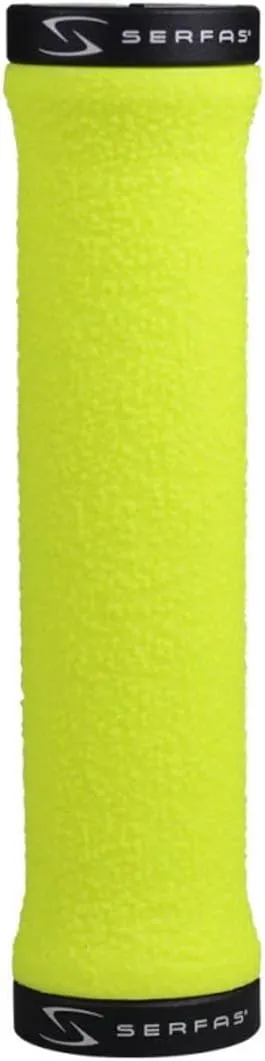 Serfas Super Thin Dual Lock On Bicycle Handle Bar Grips - CNGT (Yellow)