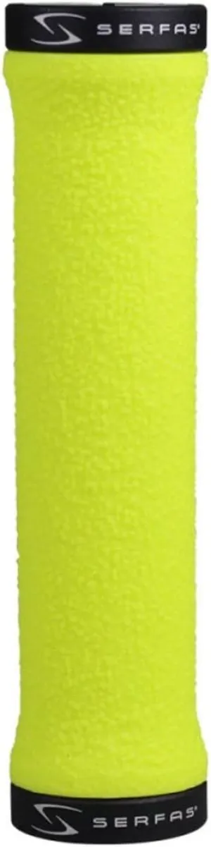 Serfas Super Thin Dual Lock On Bicycle Handle Bar Grips - CNGT (Yellow)