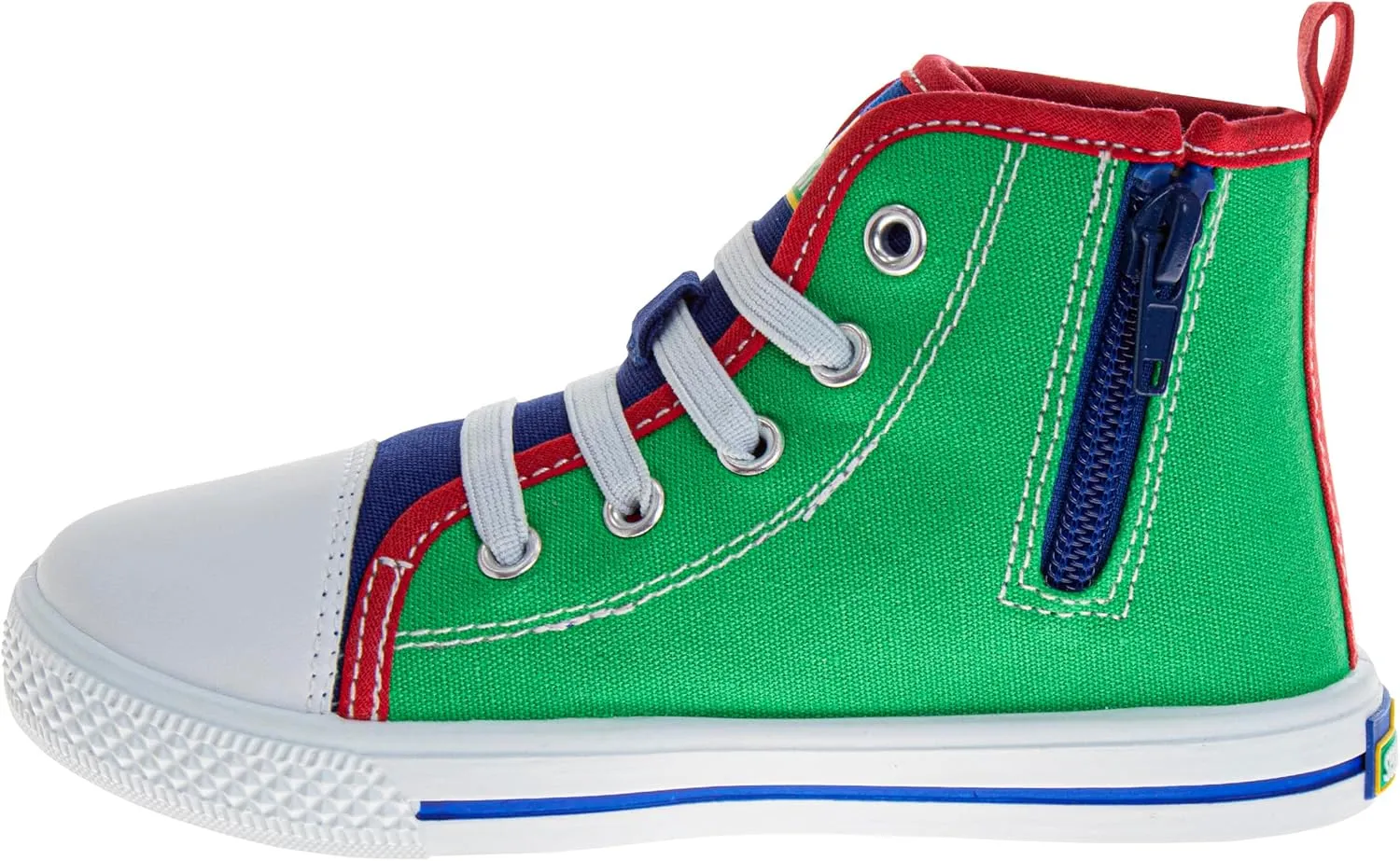 Sesame Street Elmo Shoes, Hi Top Sneaker with Laces, for Toddlers and Kids, Size 6 to 12