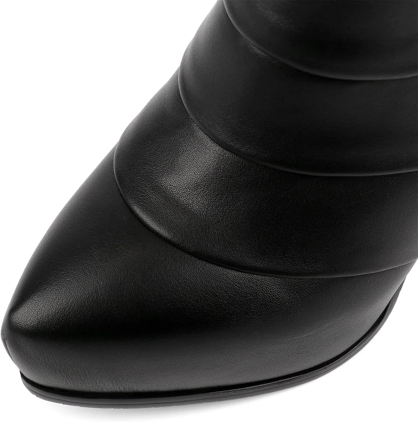 SHEMEE Women's Platform Stiletto High Heel Ankle Booties Thin Heels Pumps Side Zip Short Boots Shoes