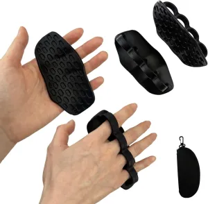 Silicone Weight Lifting Grips Pads – Palm Protector Gloves for Men & Women – Ergonomic Anti-Slip Thin Grip Pads for Deadlifts, Pull-Ups, Gym Training