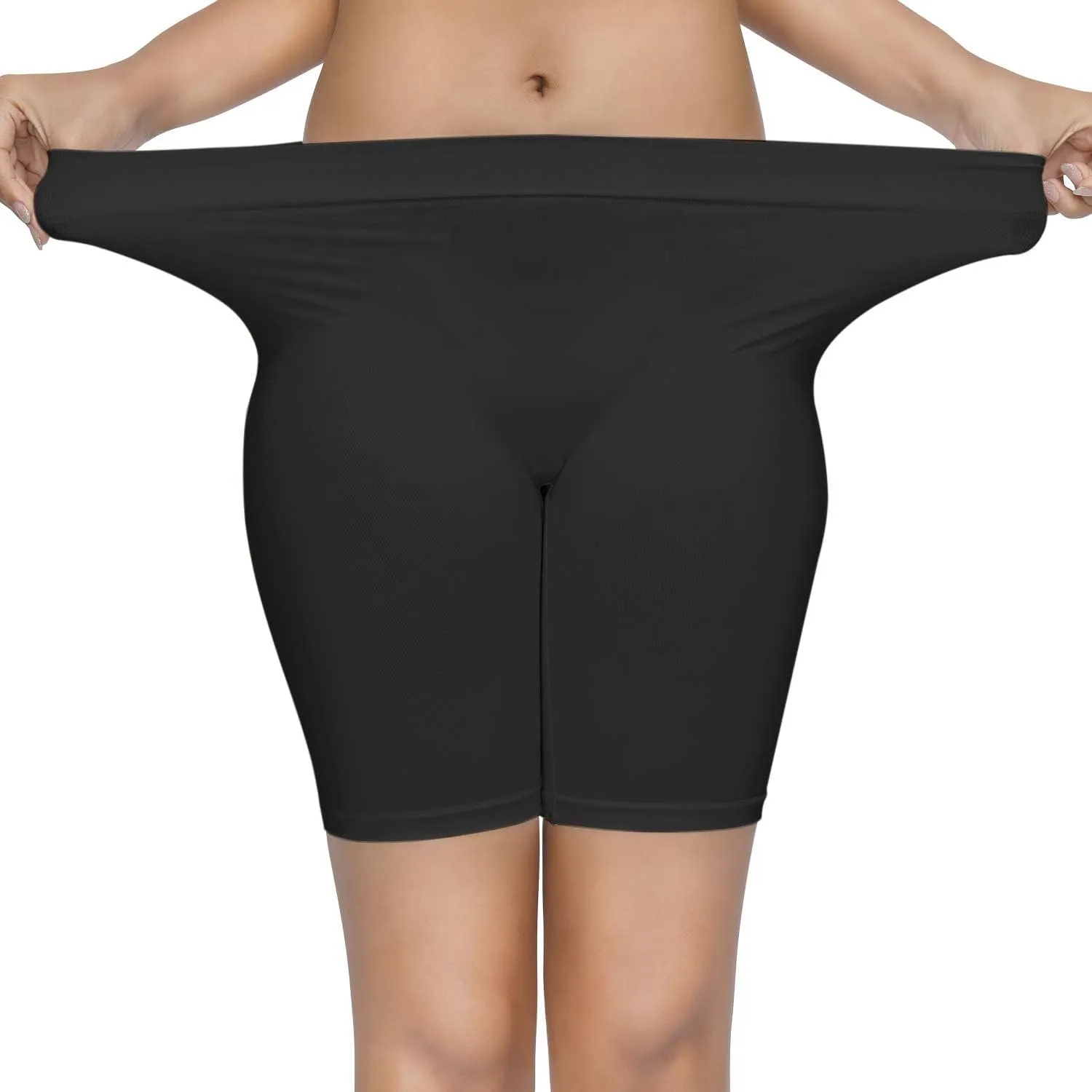 SIMIYA Women's Slip Shorts for Under Dresses, Seamless Smooth Comfortable Stretch Yoga & Bike Shorts