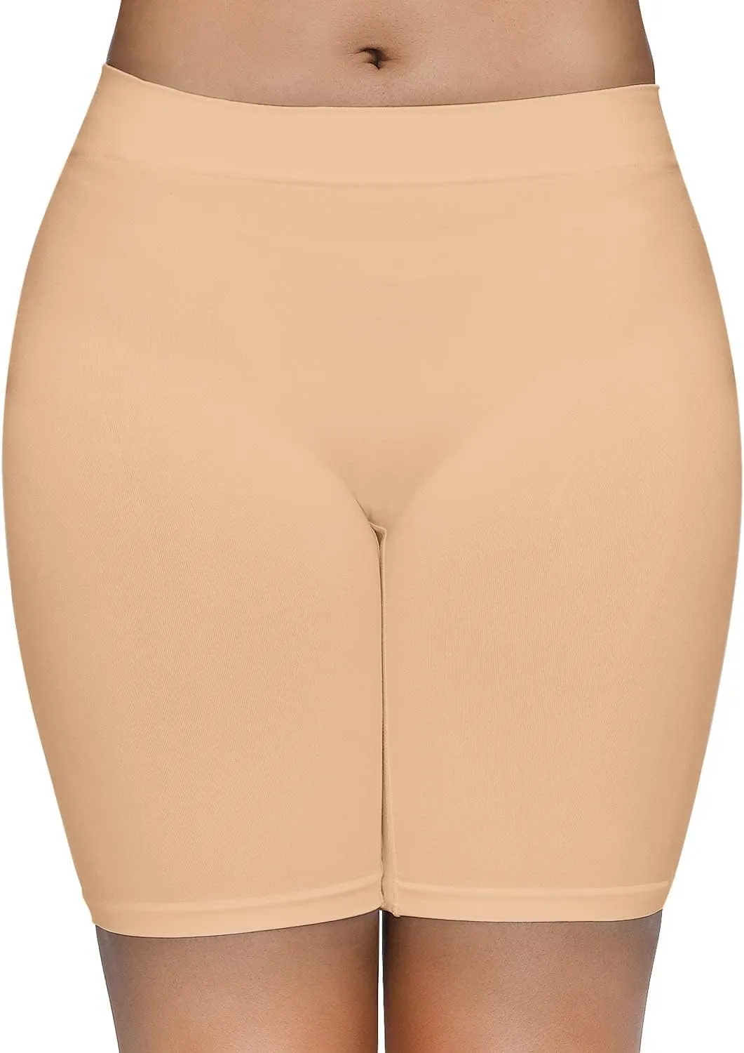 SIMIYA Women's Slip Shorts for Under Dresses, Seamless Smooth Comfortable Stretch Yoga & Bike Shorts
