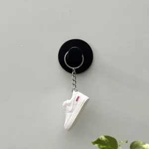Single Sneaker Keychain - AF1 Supreme White Low (No Box)