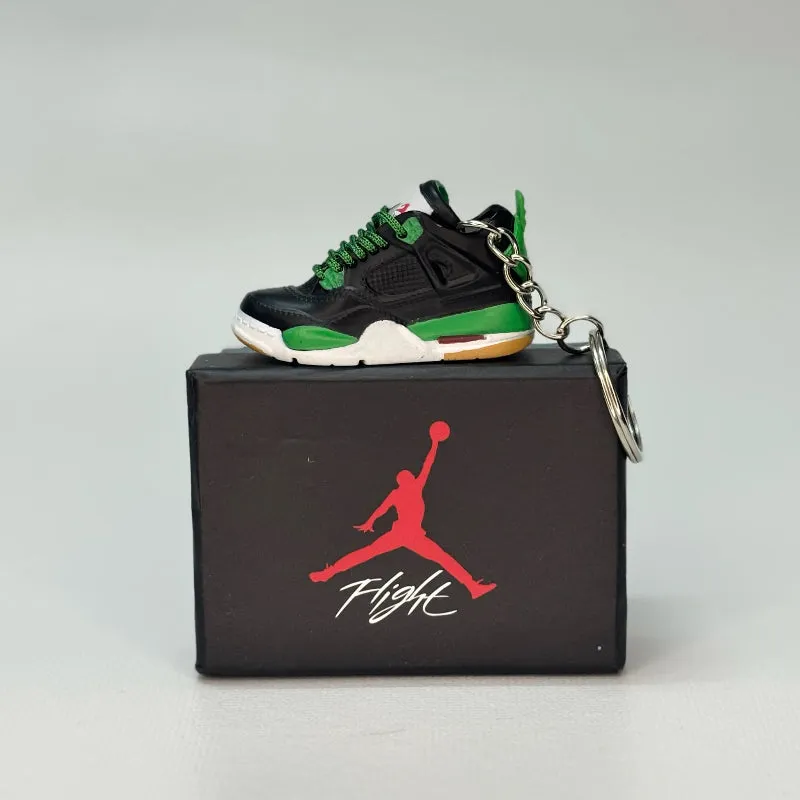 Single Sneaker Keychain - AJ4 SB Pine Green (No Box)