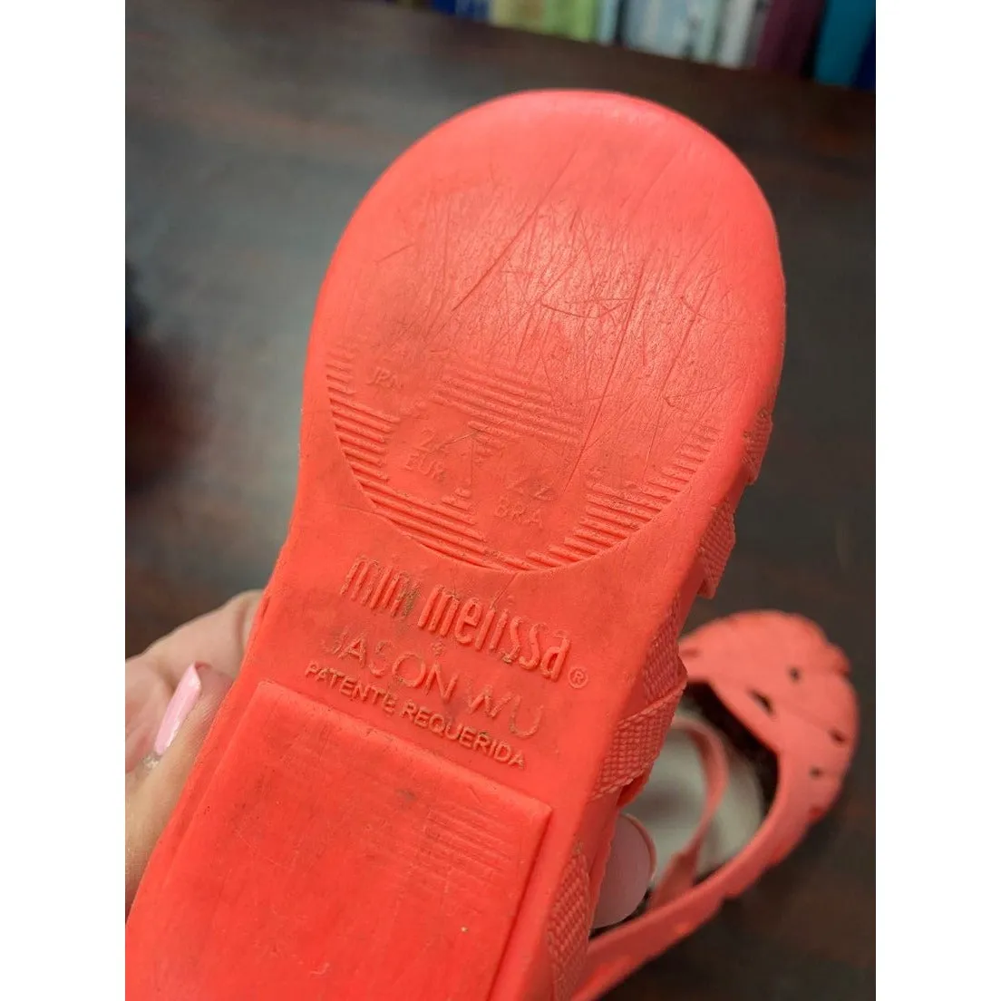 Size 6 Mini Melissa Mini Jean Jason Wu ballet flats