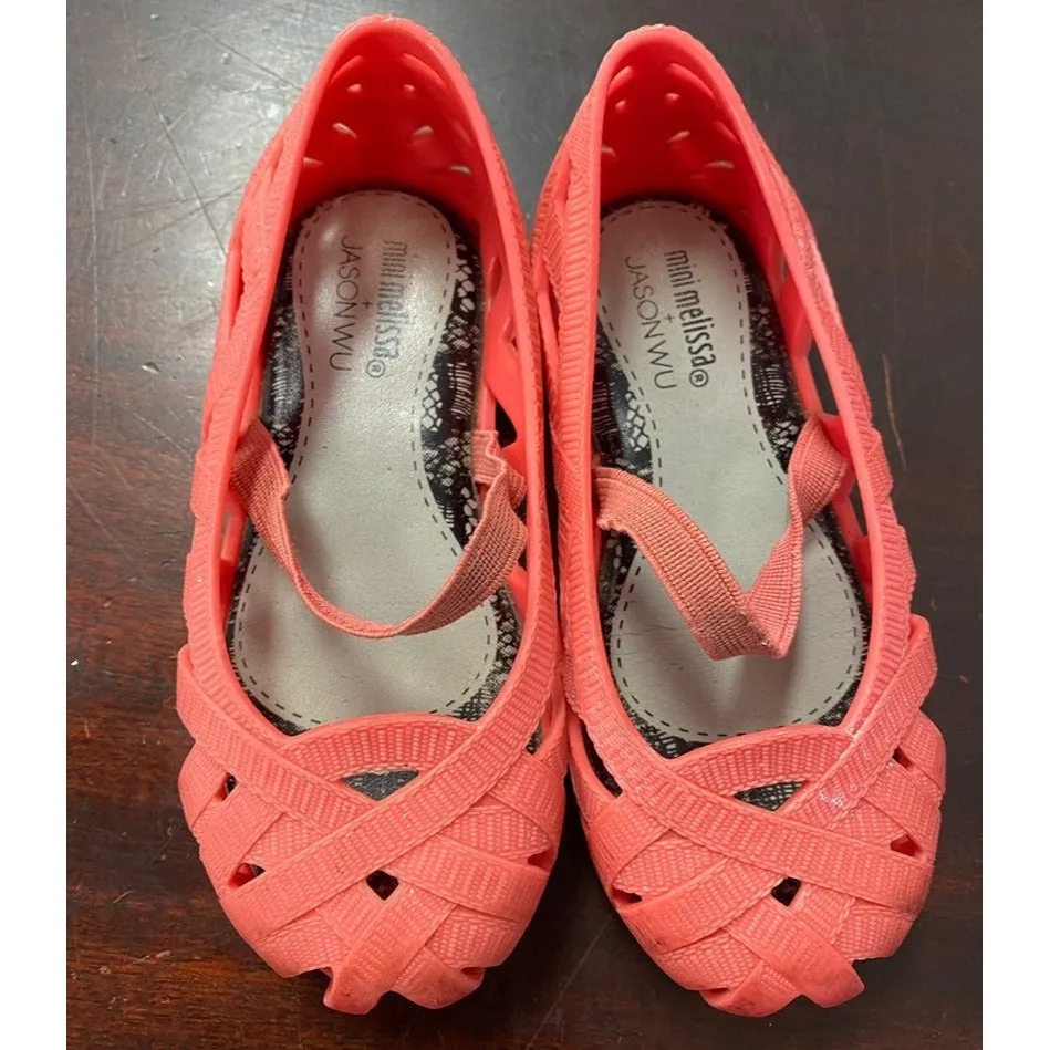 Size 6 Mini Melissa Mini Jean Jason Wu ballet flats