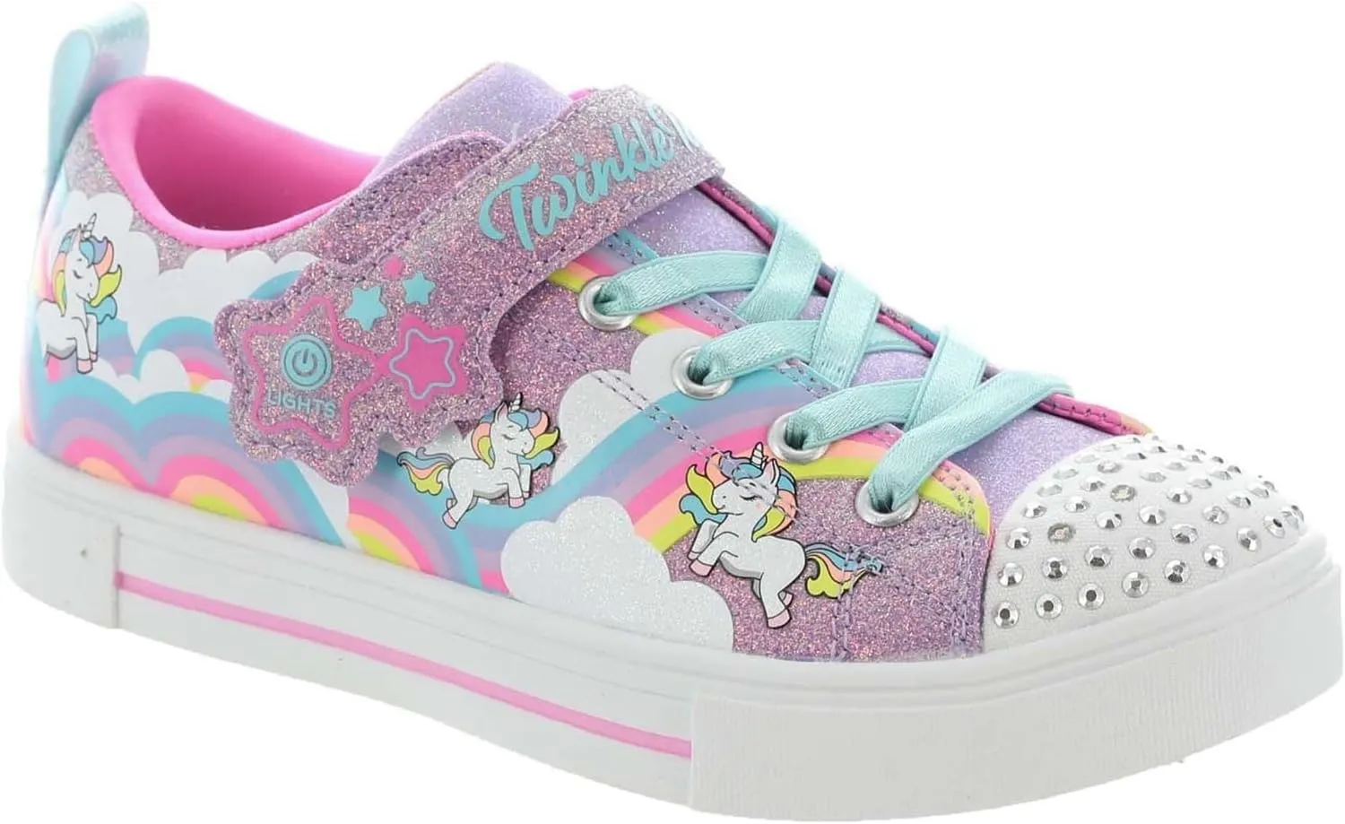 Skechers Girl's Toes Twinkle Sparks-Stormy Bright Sneaker
