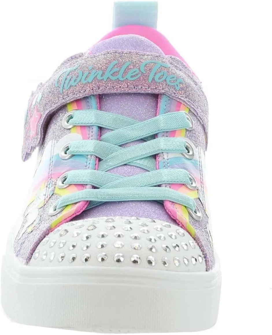 Skechers Girl's Toes Twinkle Sparks-Stormy Bright Sneaker