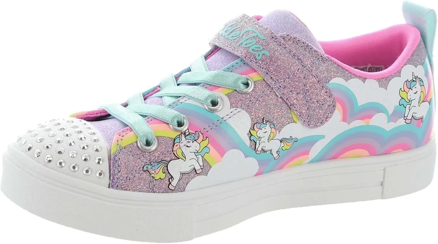 Skechers Girl's Toes Twinkle Sparks-Stormy Bright Sneaker