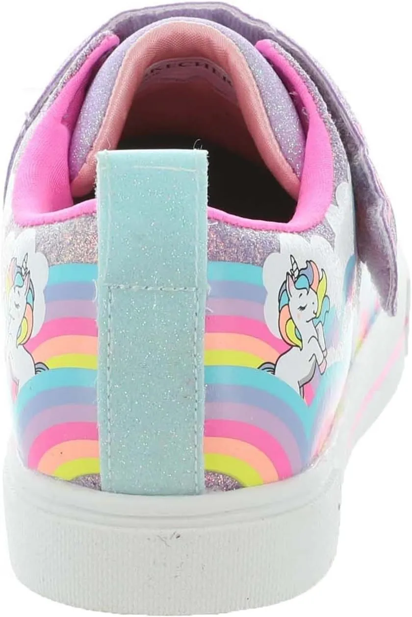 Skechers Girl's Toes Twinkle Sparks-Stormy Bright Sneaker