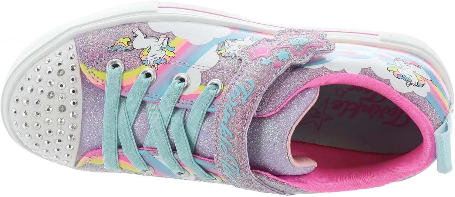 Skechers Girl's Toes Twinkle Sparks-Stormy Bright Sneaker
