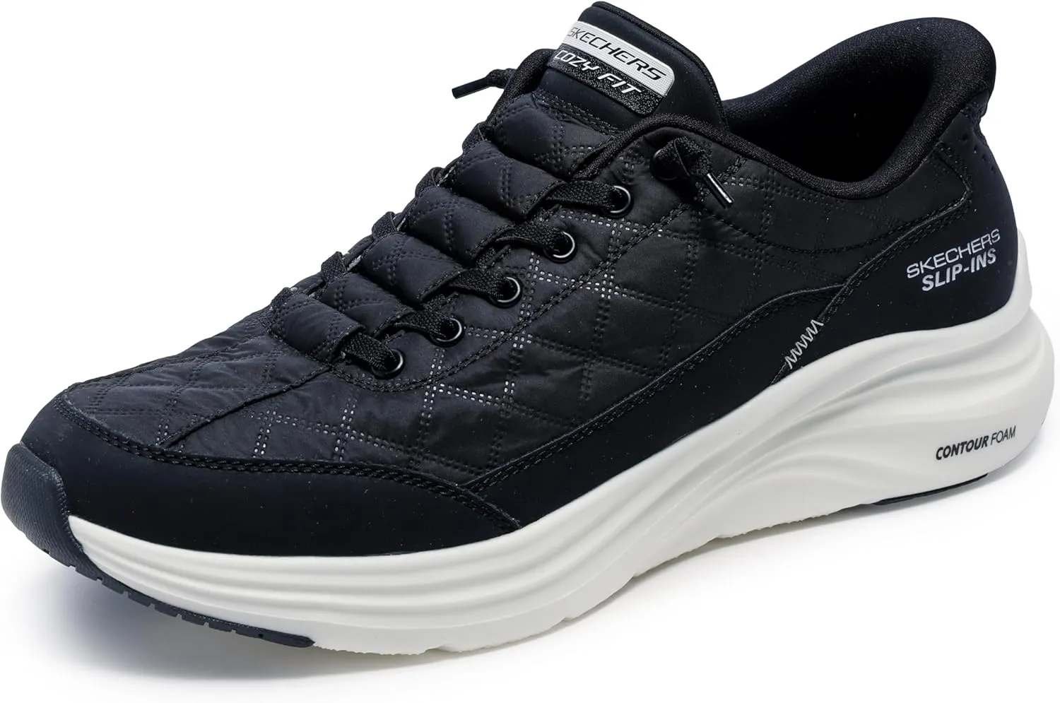 Skechers Men's Contour Foam Cozy Fit Hands Free Slip-in Sneaker