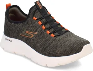 Skechers Men's, GO Walk Flex - Ultra Sneakers - Extra Wide Width Olive Black