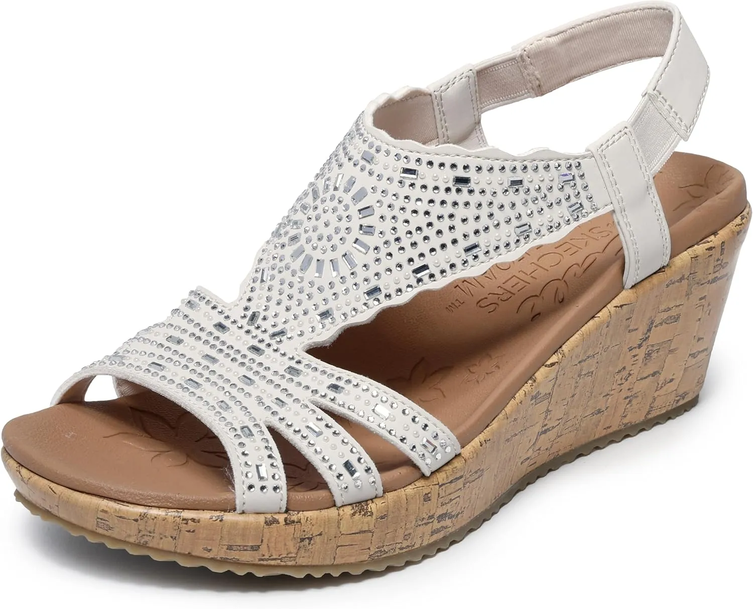 Skechers Women's Beverlee-Dazzling Charm Wedge Sandal
