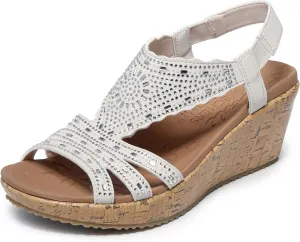 Skechers Women's Beverlee-Dazzling Charm Wedge Sandal