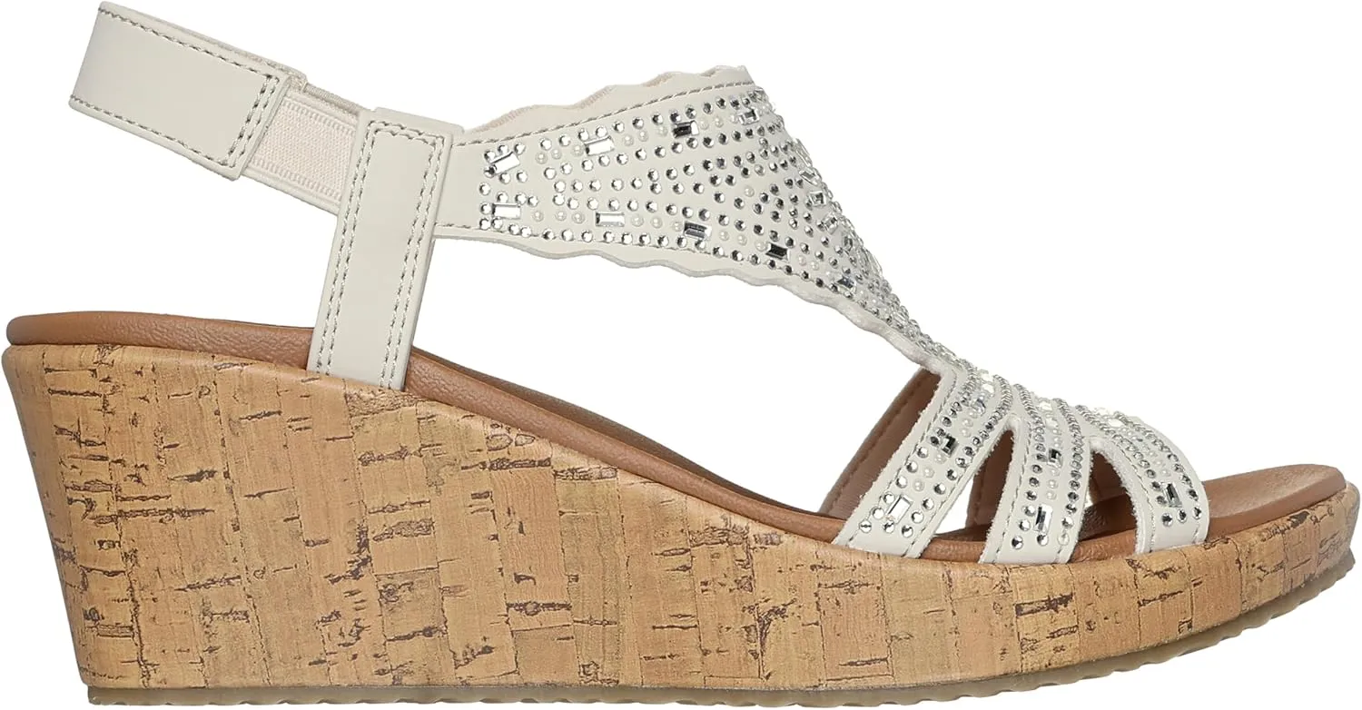 Skechers Women's Beverlee-Dazzling Charm Wedge Sandal