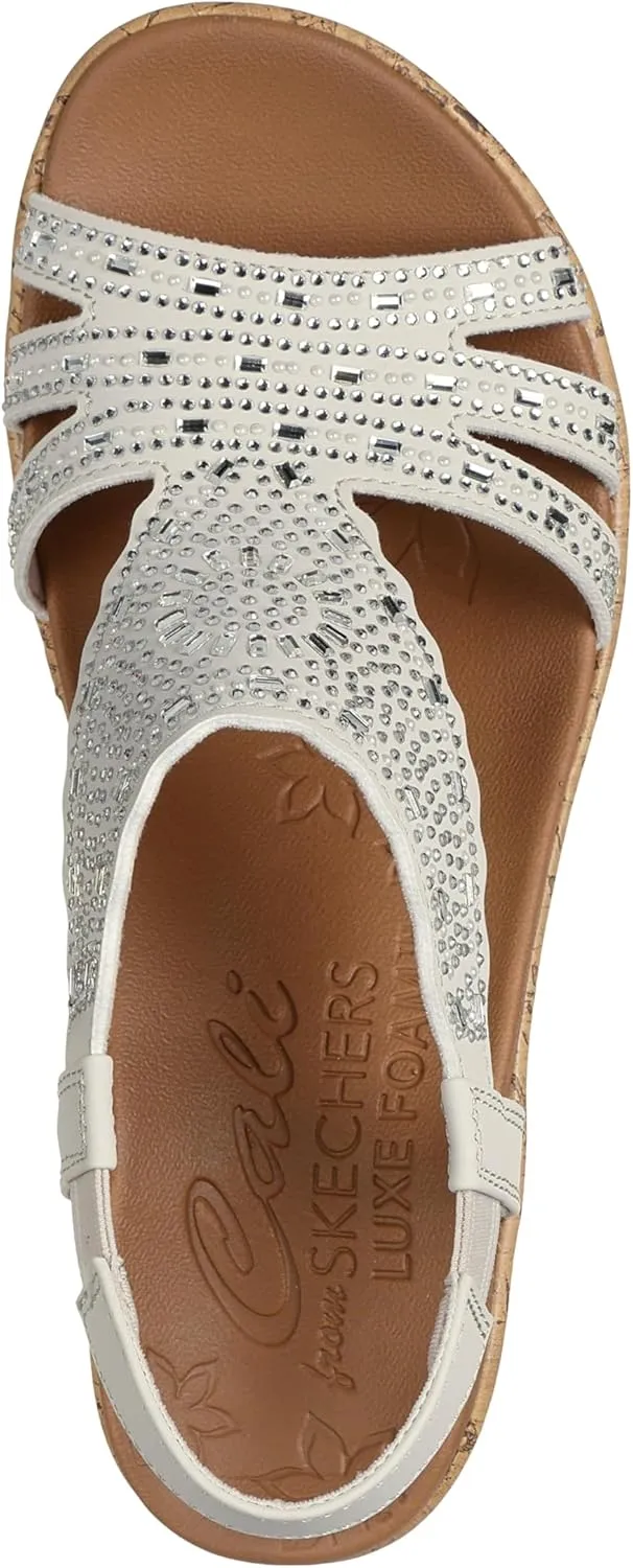 Skechers Women's Beverlee-Dazzling Charm Wedge Sandal