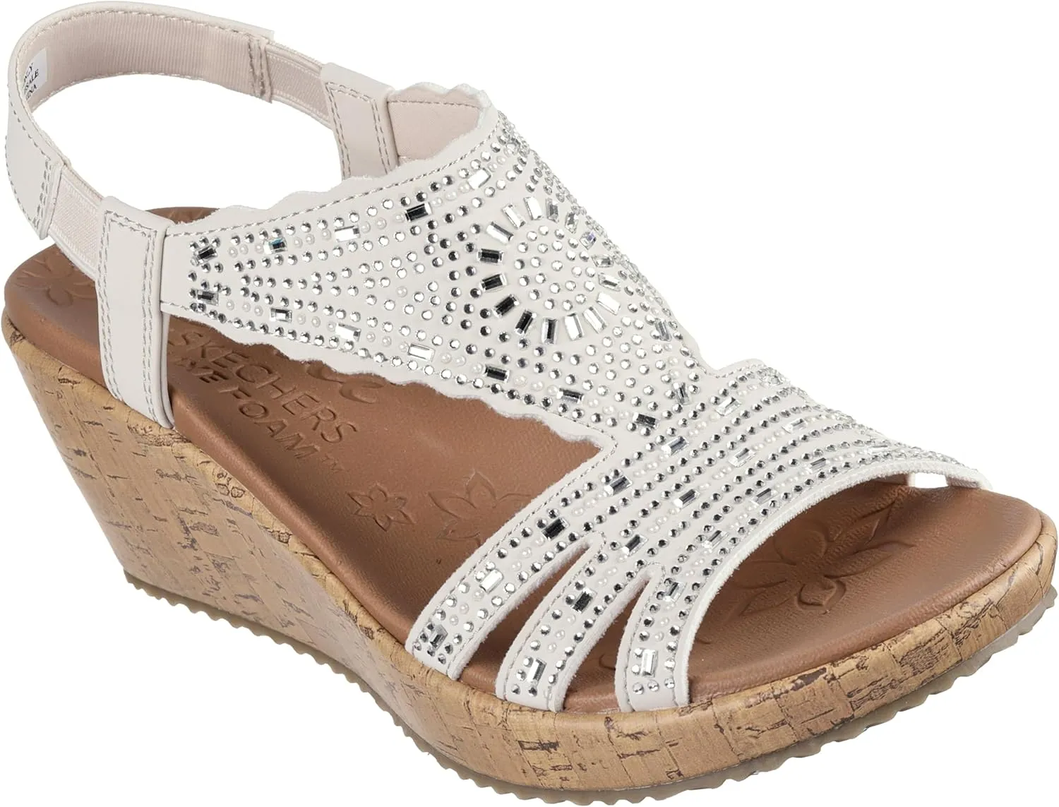 Skechers Women's Beverlee-Dazzling Charm Wedge Sandal