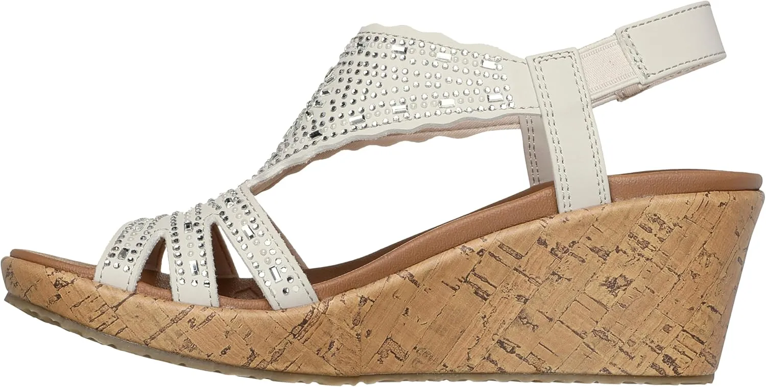 Skechers Women's Beverlee-Dazzling Charm Wedge Sandal