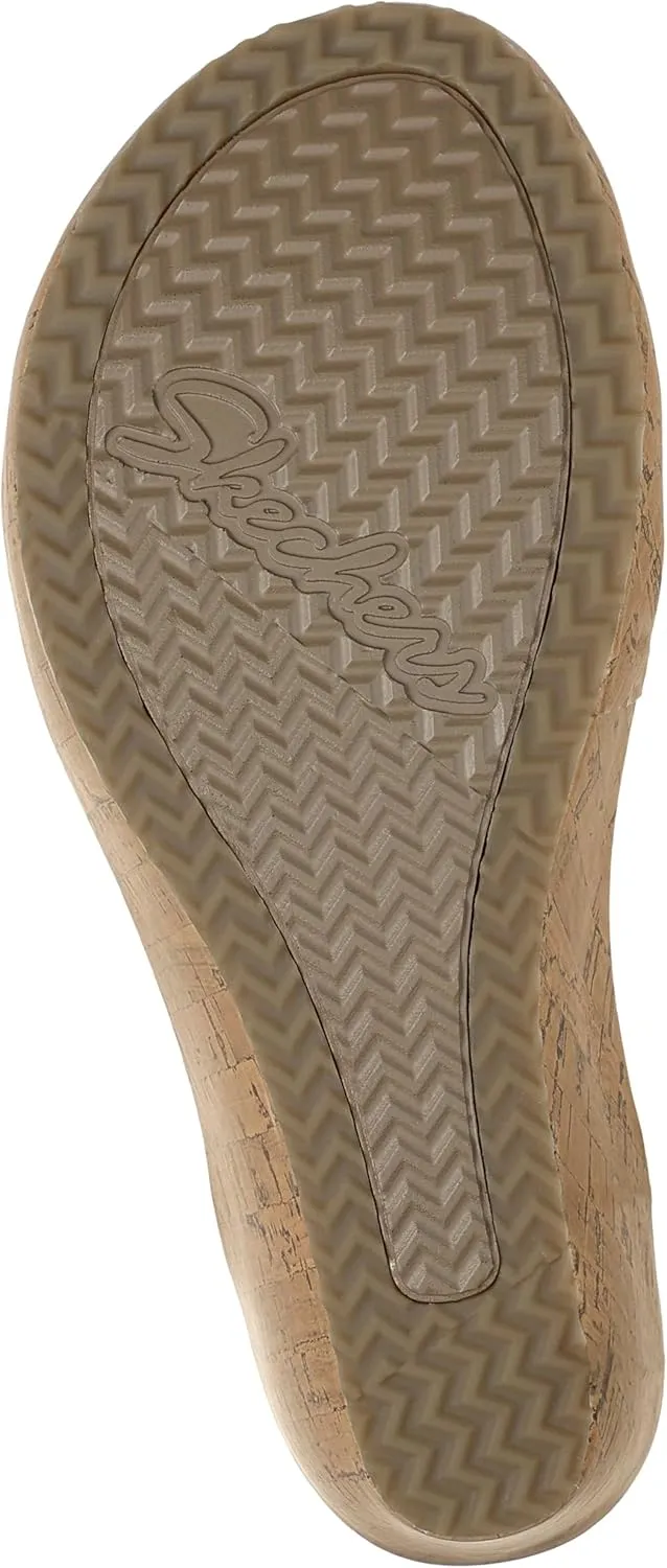 Skechers Women's Beverlee-Dazzling Charm Wedge Sandal