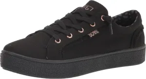 Skechers Women's Bobs 113328 P Sneaker, Black Black, 9
