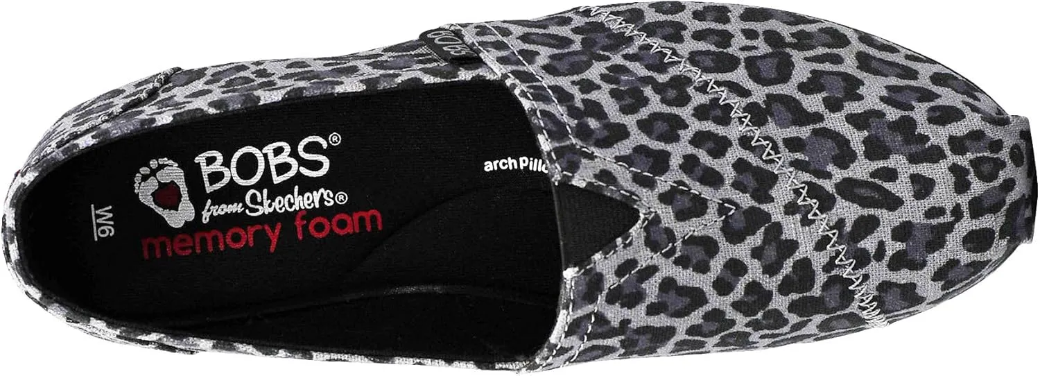 Skechers Womens Bobs Plush - Hot Spotted Ballet Flat