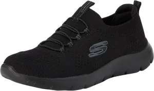 Skechers Women's Summits-Top Player Sneaker, Black/Black=BBK, 8.5