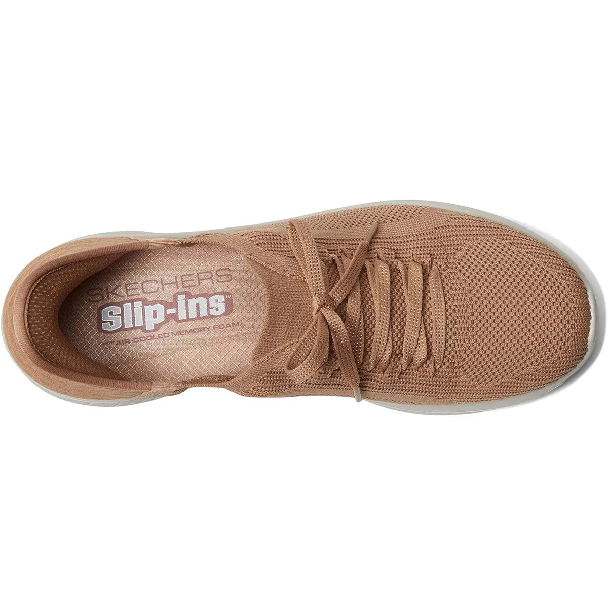 Skechers Women's Ultra Flex 3.0 Tan Low Top Sneaker Shoes (TAN)