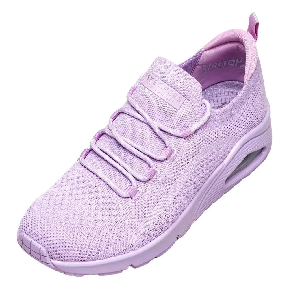 Skechers Womens Uno Everywhere Lavender Slip On Trainers