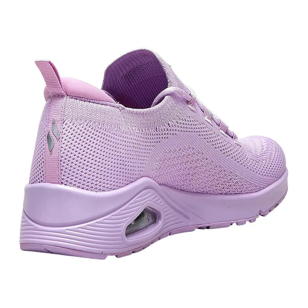 Skechers Womens Uno Everywhere Lavender Slip On Trainers