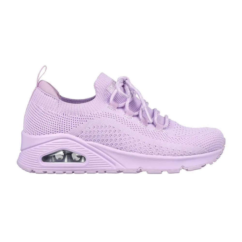 Skechers Womens Uno Everywhere Lavender Slip On Trainers