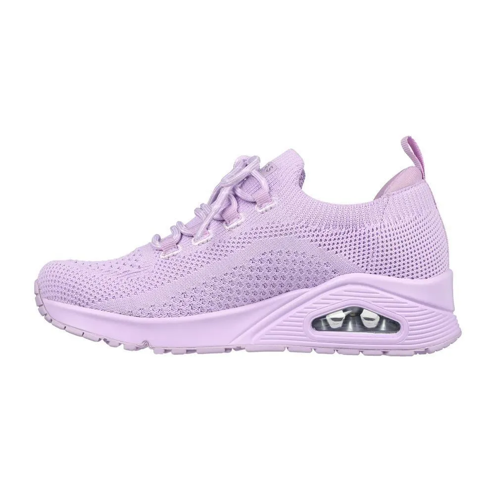 Skechers Womens Uno Everywhere Lavender Slip On Trainers