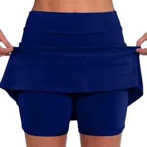 Skorts for Women with Pockets 2025 Tummy Control Tennis Golf Skorts Plus Size Culottes High Waist Athletic Skirts