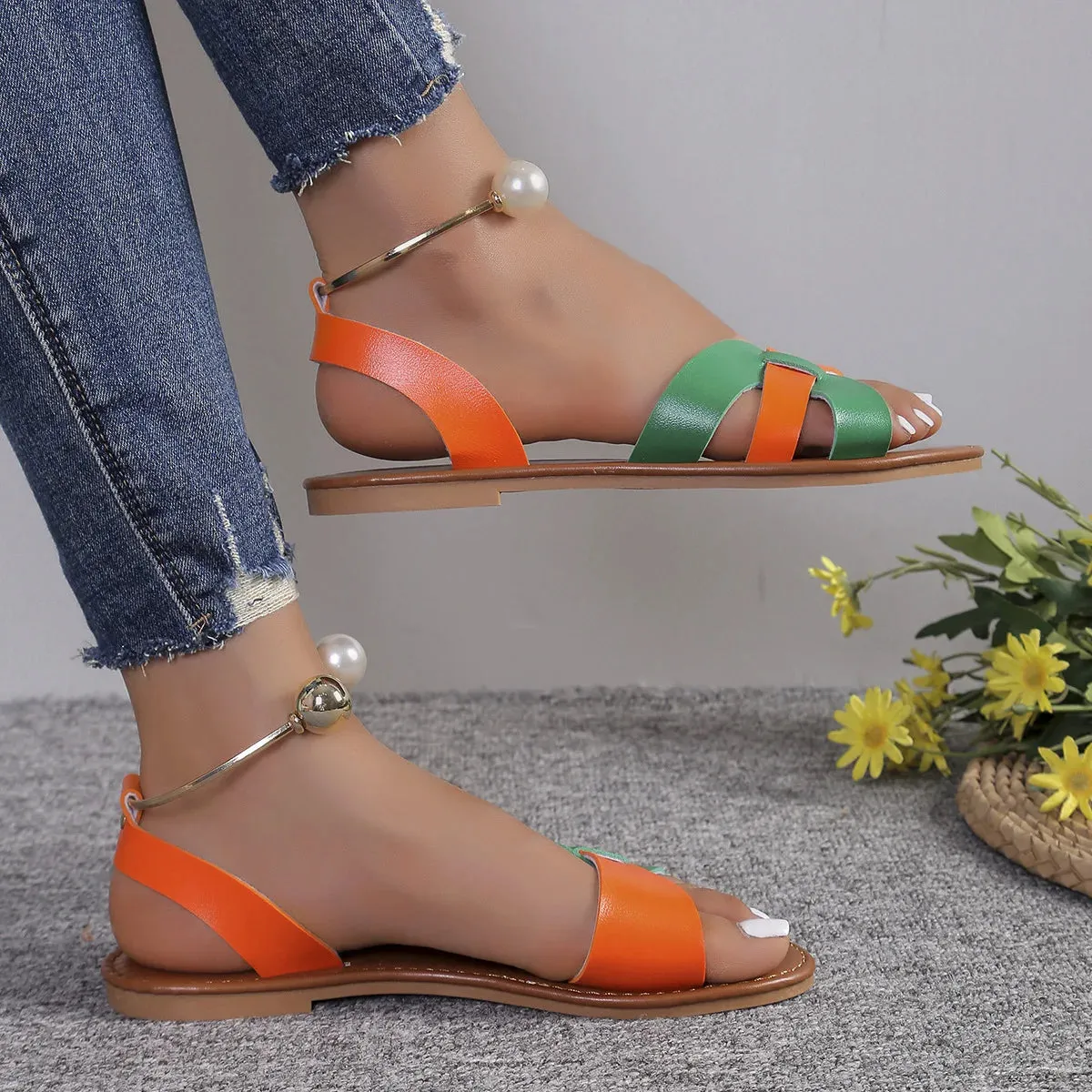 Slip on Colorful Sandals | Merav