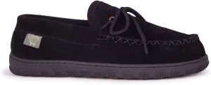 Slippers Mens Moccasins Shoes - Sheepskin Lined Slip-on Indoor & Outdoor Moccasins for Men