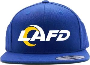 Snapback Blue Fire Department FD Logo Hat