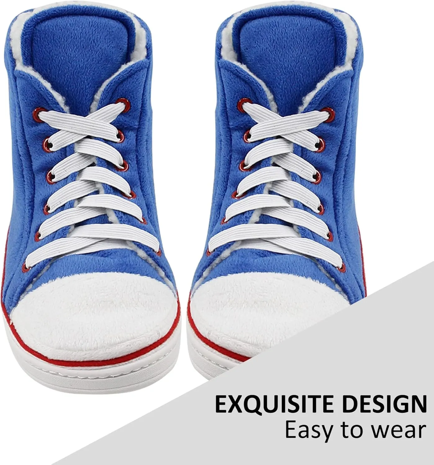 Sneaker Slippers for Women Fashion Indoor House Slipper Boots, Women's Super Soft Warm High Top Plush House Shoes for Women Slippers